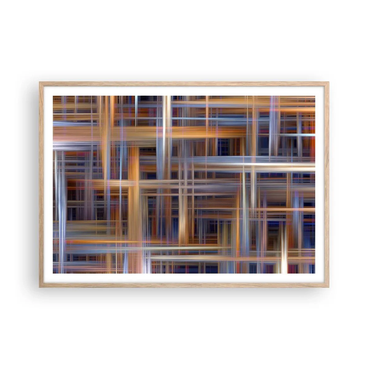Affisch i ram av ljusek - Vävd av ljus - 100x70 cm
