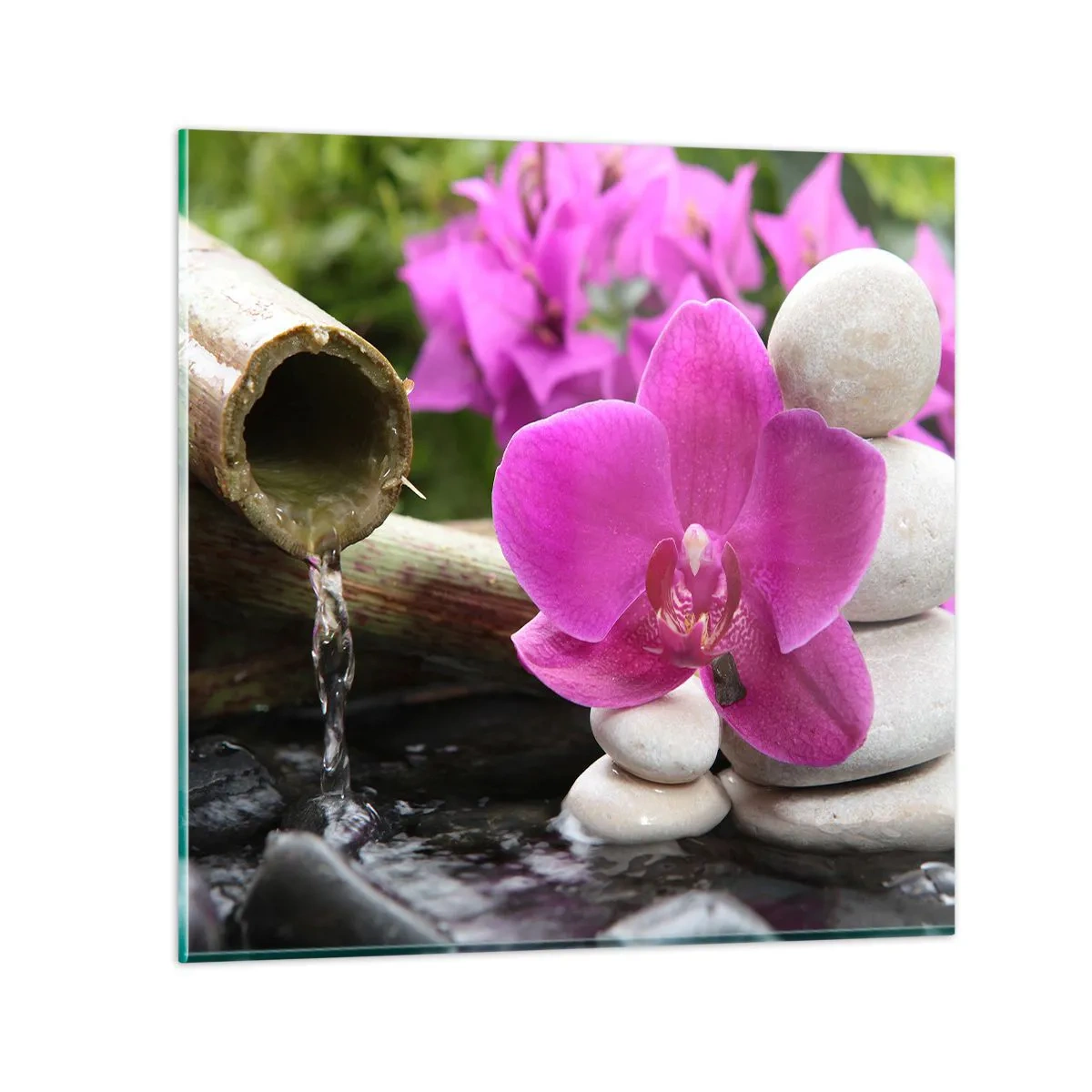 Glastavla - Bild på glas - Så kopplar du av - 60x60 cm