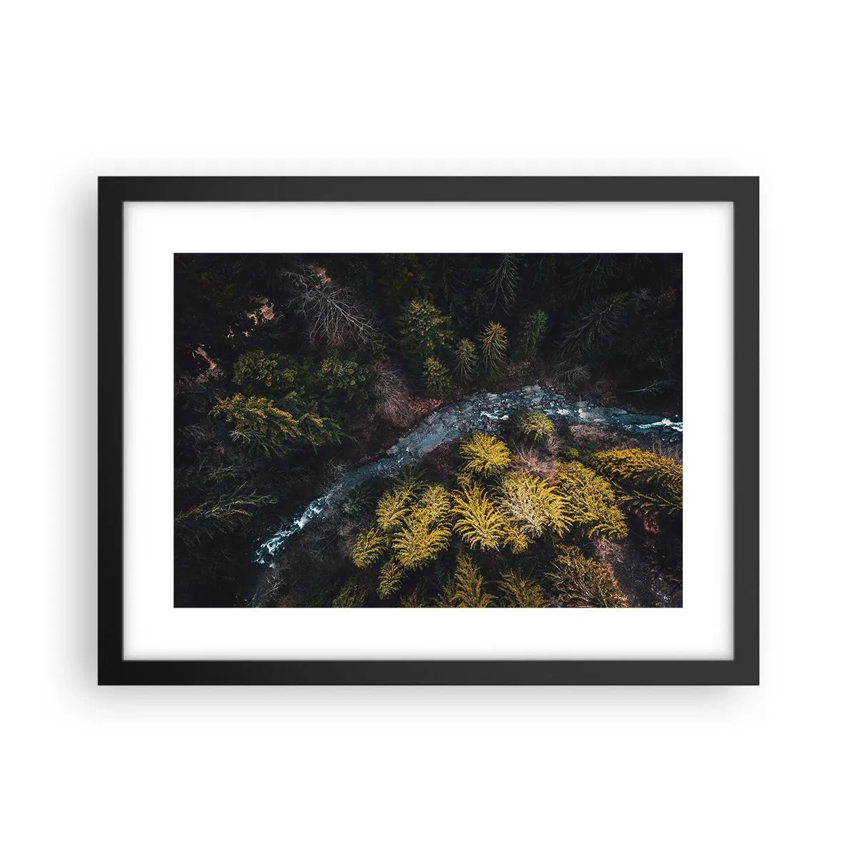 Affisch i svart ram - Snabbt, allt snabbare - 40x30 cm