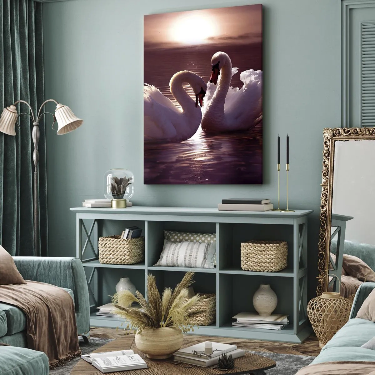 Canvastavla - Bild på duk - Tills döden skiljer oss - 55x100 cm