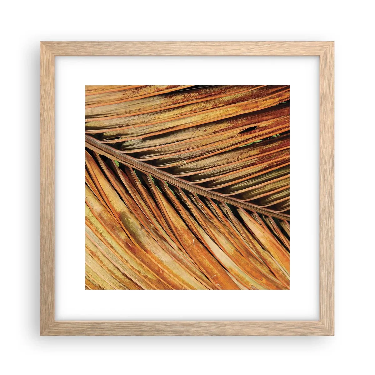 Affisch i ram av ljusek - Kokosguld - 30x30 cm