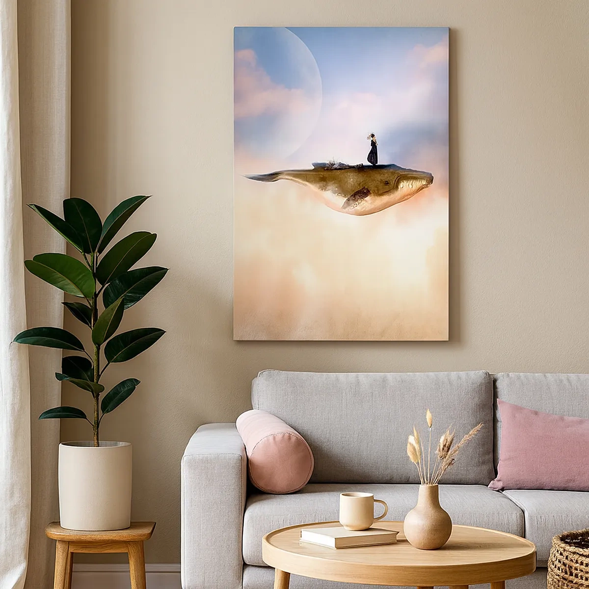 Canvastavla - Bild på duk - Överrealistisk resa - 50x70 cm