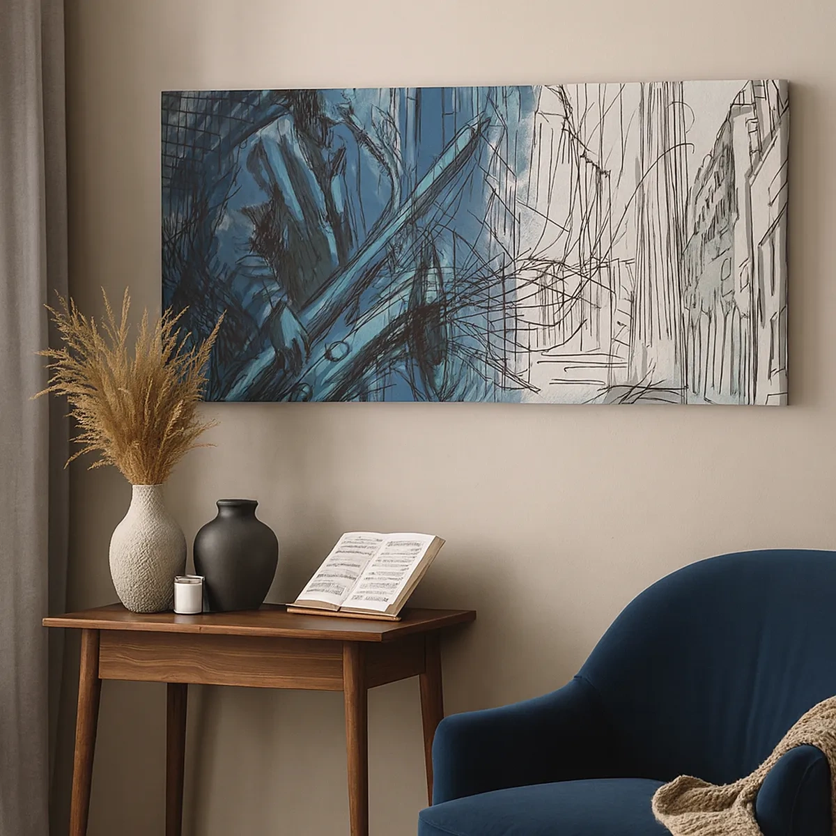 Canvastavla - Bild på duk - Stadsrapsodi - 30x30 cm