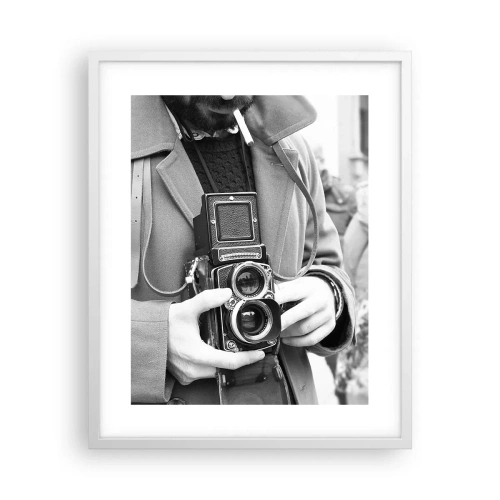 Affisch i vit ram - I retrostil - 40x50 cm