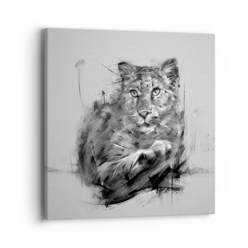 Canvastavla - Bild på duk - Ja, jag lyssnar noga - 40x40 cm
