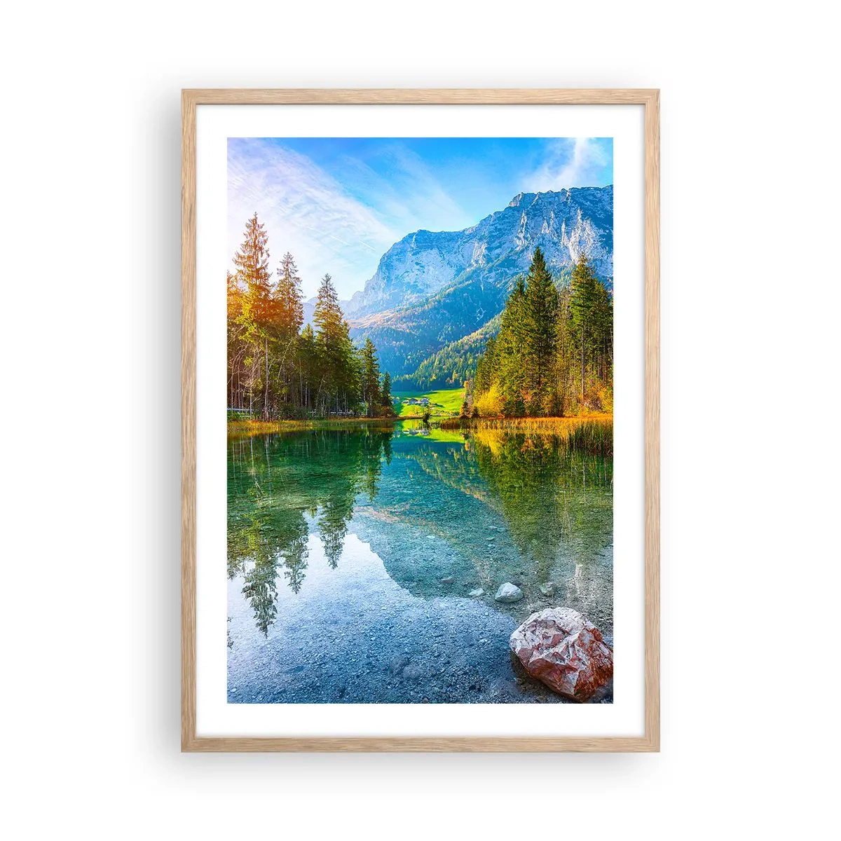 Affisch i ram av ljusek - Höstens mildhet - 50x70 cm