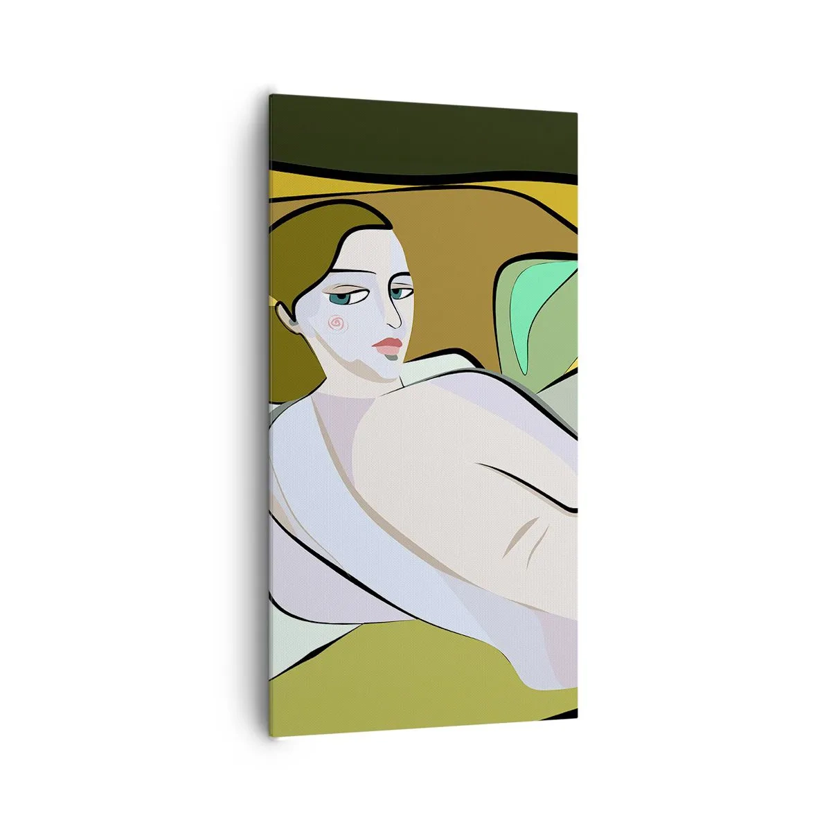 Canvastavla - Bild på duk - Intim porträtt - 65x120 cm