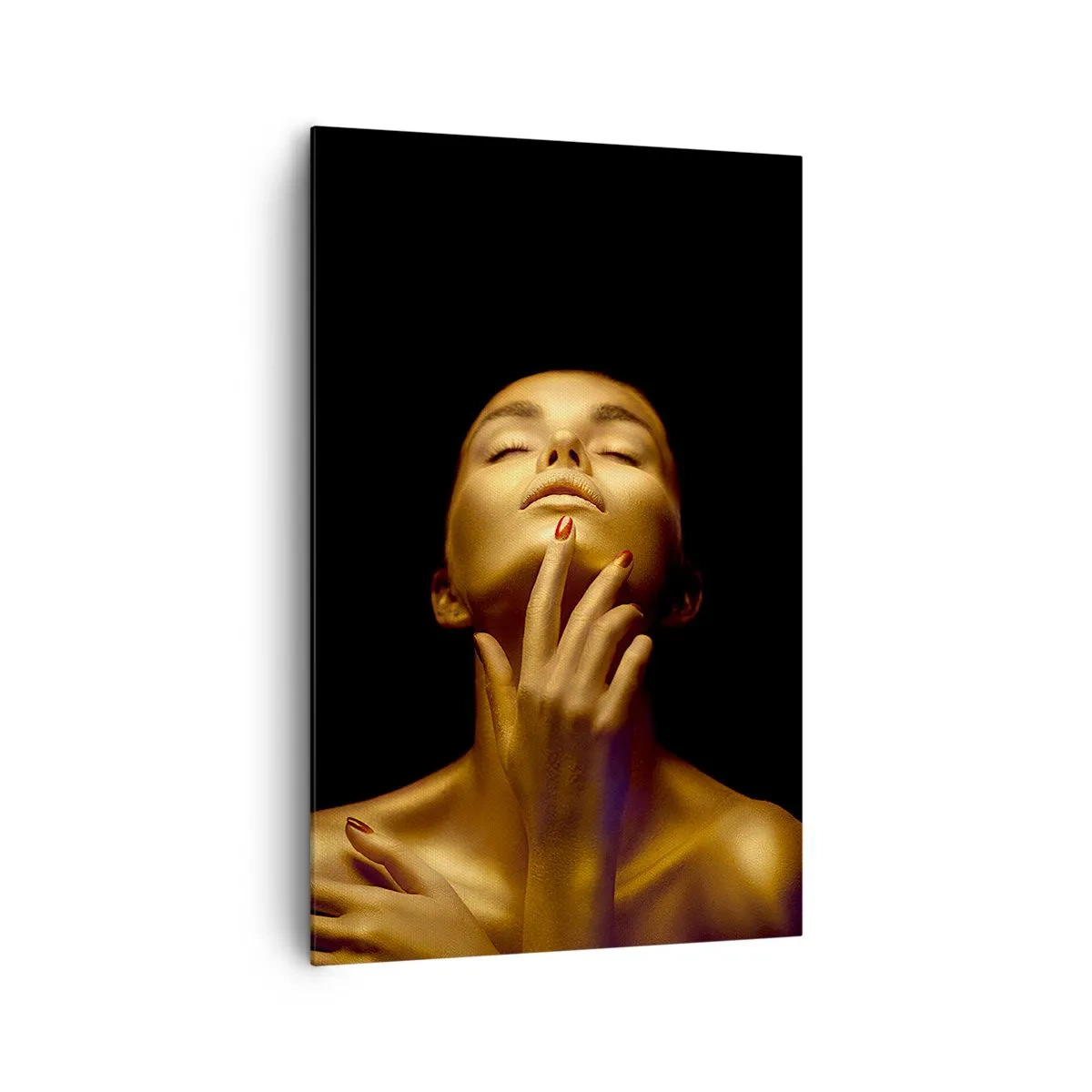 Canvastavla - Bild på duk - Som guldsilke - 80x120 cm