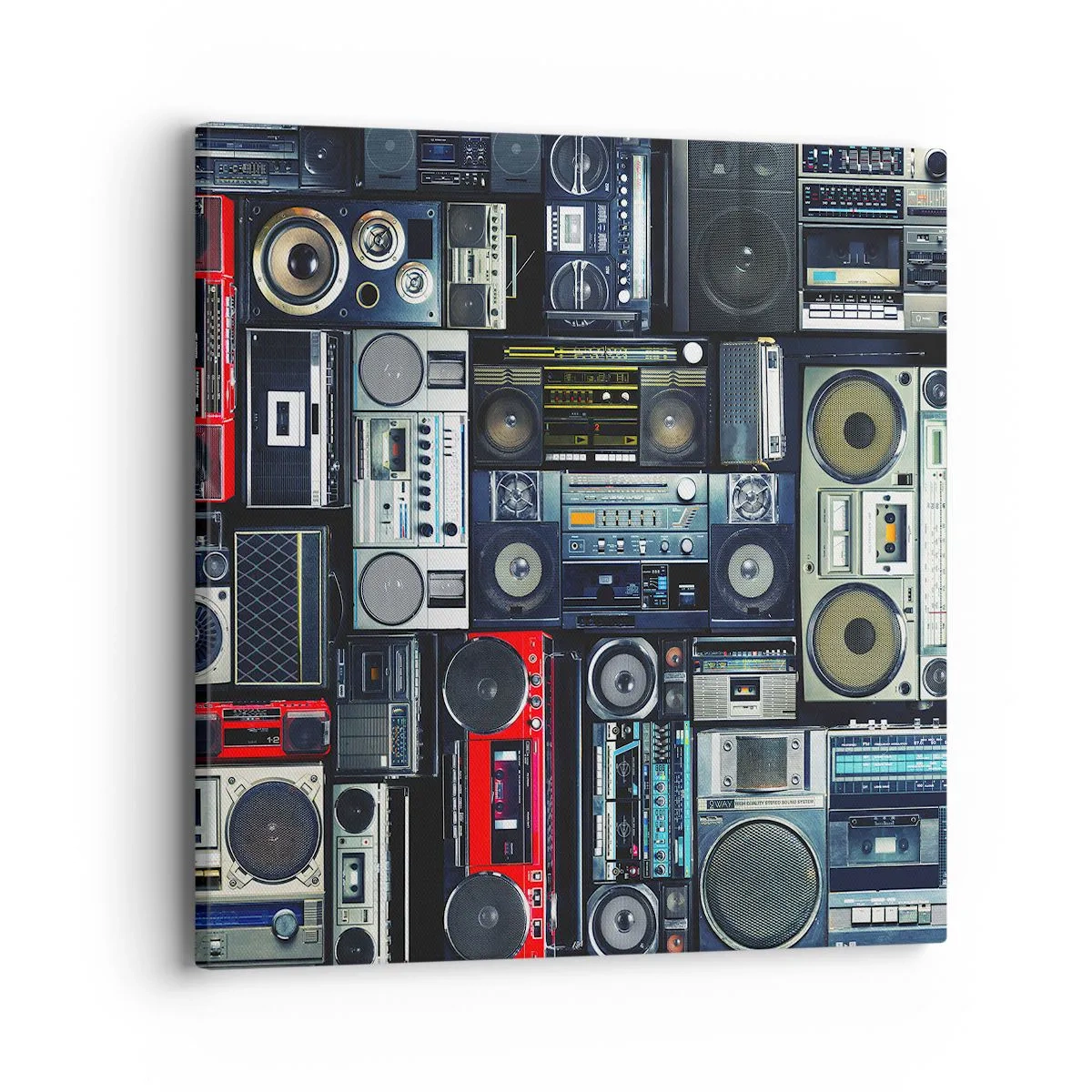 Canvastavla - Bild på duk - Längtan efter 80-talet - 40x40 cm