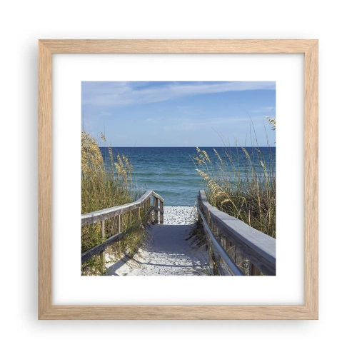 Affisch i ram av ljusek - I solen, i vinden - 30x30 cm