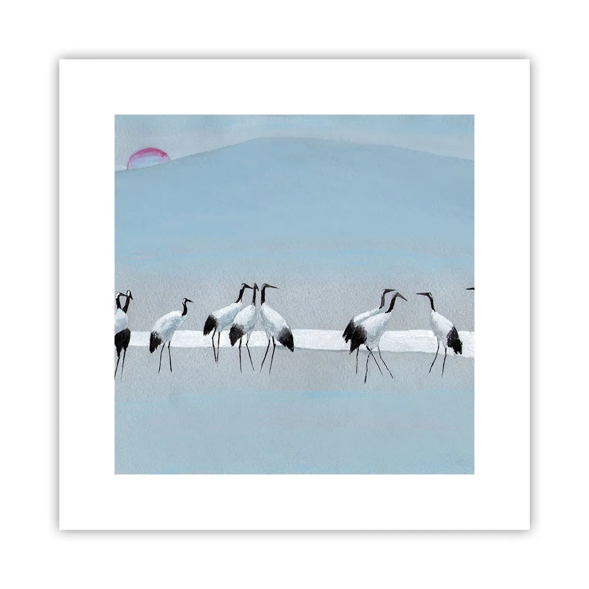 Affisch - Efter en het dag - 30x30 cm