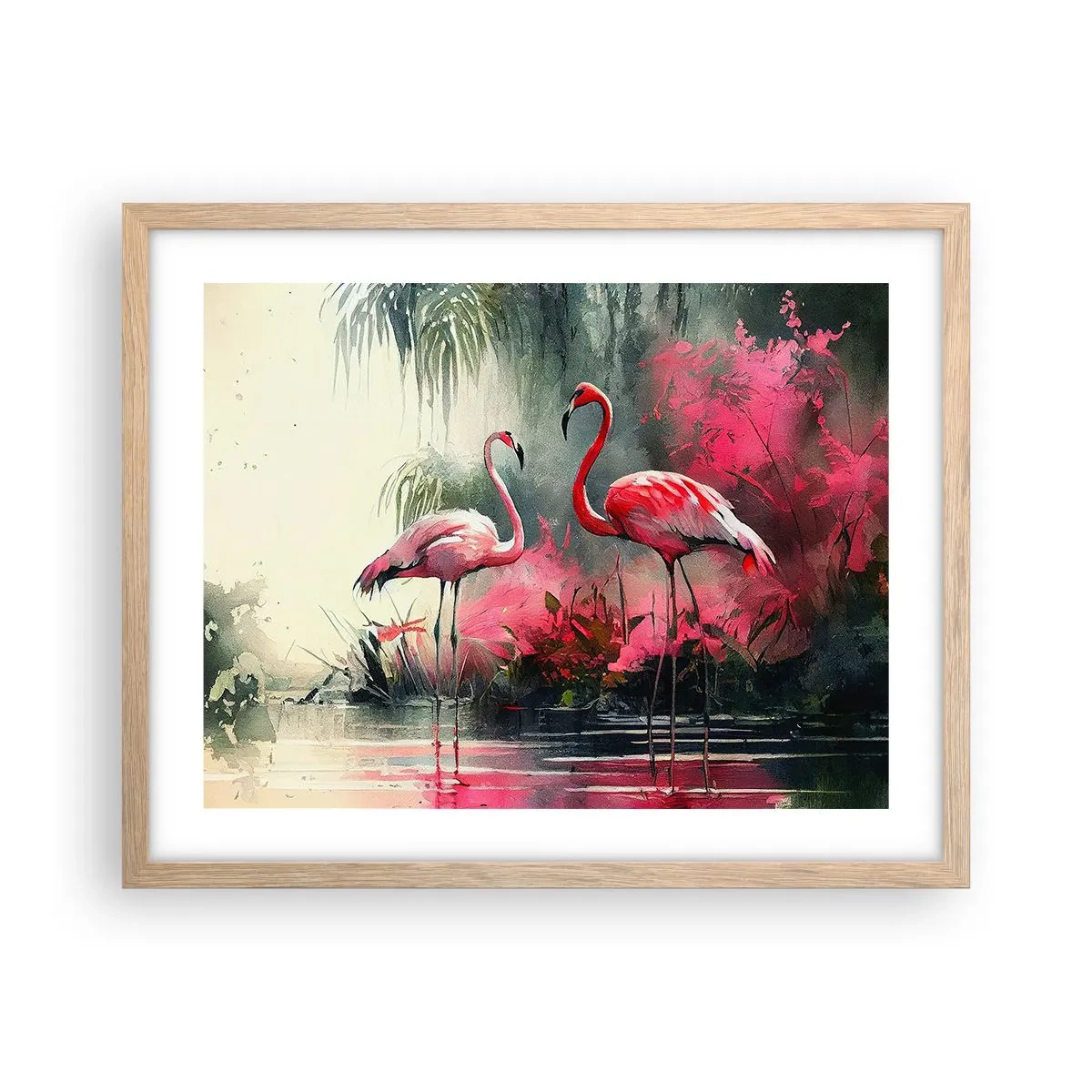 Affisch i ram av ljusek - En lektion i naturlig charm - 50x40 cm