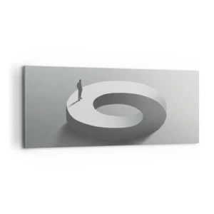 Canvastavla - Bild på duk - Och försök att vara klok - 100x40 cm