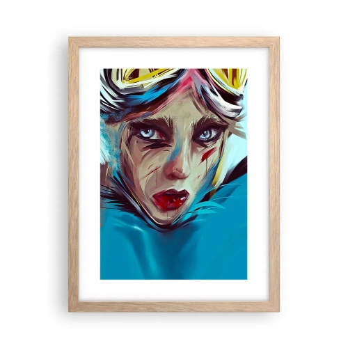 Affisch i ram av ljusek - Vägkämpe - 30x40 cm