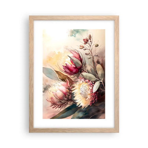 Affisch i ram av ljusek - Från profil och en face - 30x40 cm