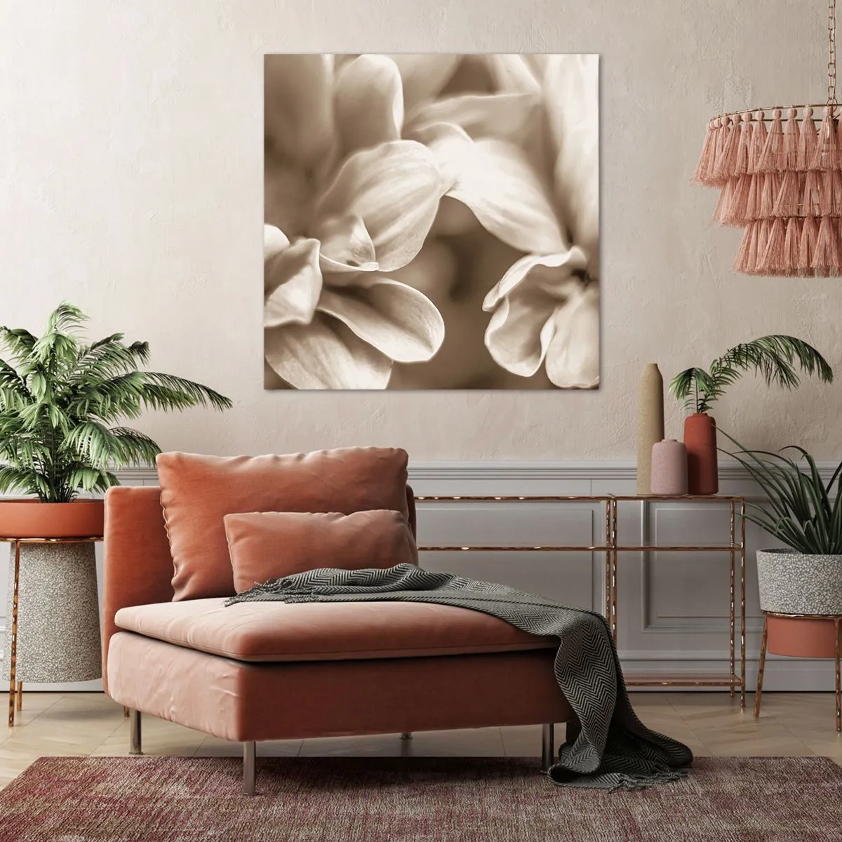 Canvastavla - Bild på duk - Milda som ett leende - 70x70 cm