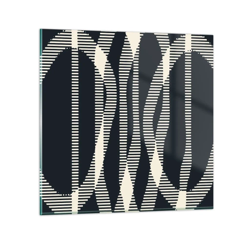 Glastavla - Bild på glas - Försök att bryta mörkret - 50x50 cm