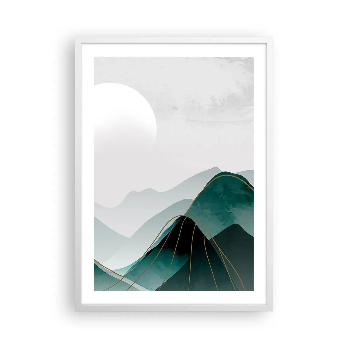 Affisch i vit ram - I fullt majestät - 50x70 cm