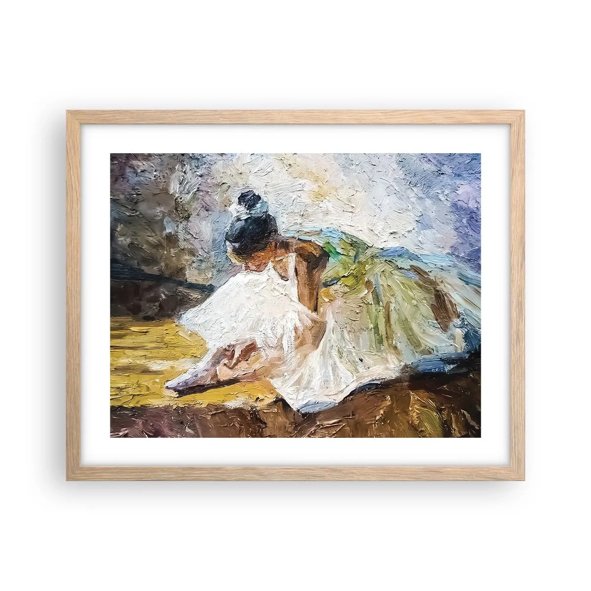 Affisch i ram av ljusek - Från Degas tavla - 50x40 cm