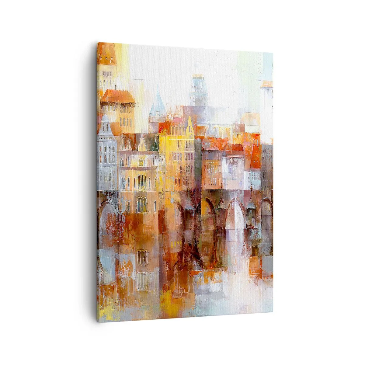 Canvastavla - Bild på duk - Vackert under bron - 50x70 cm