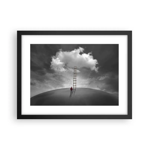 Affisch i svart ram - Allt är möjligt - 40x30 cm