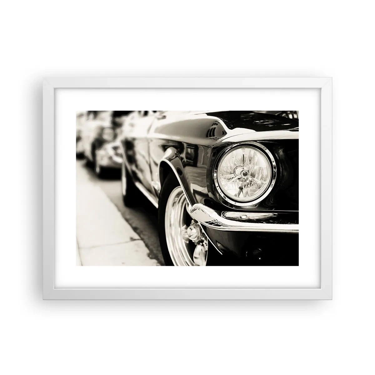 Affisch i vit ram - Oändlig glans - 40x30 cm