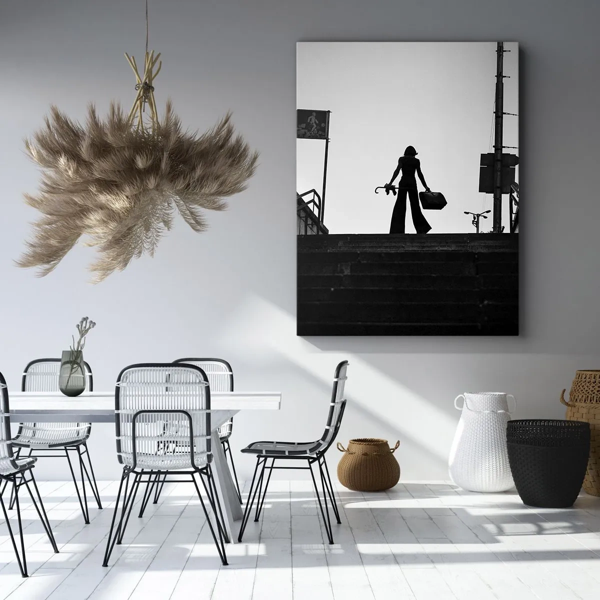 Canvastavla - Bild på duk - Stadsvandring - 50x70 cm