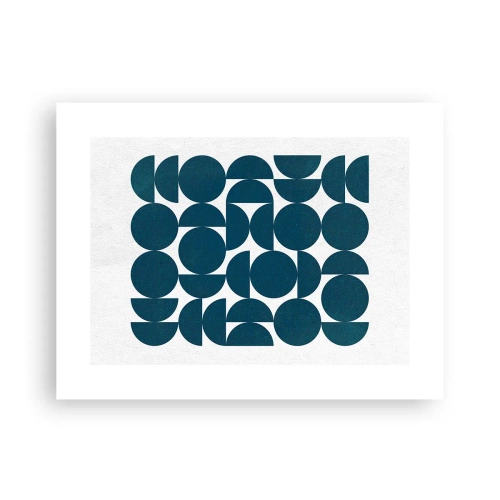 Affisch - Cirklar och halvcirklar - 40x30 cm
