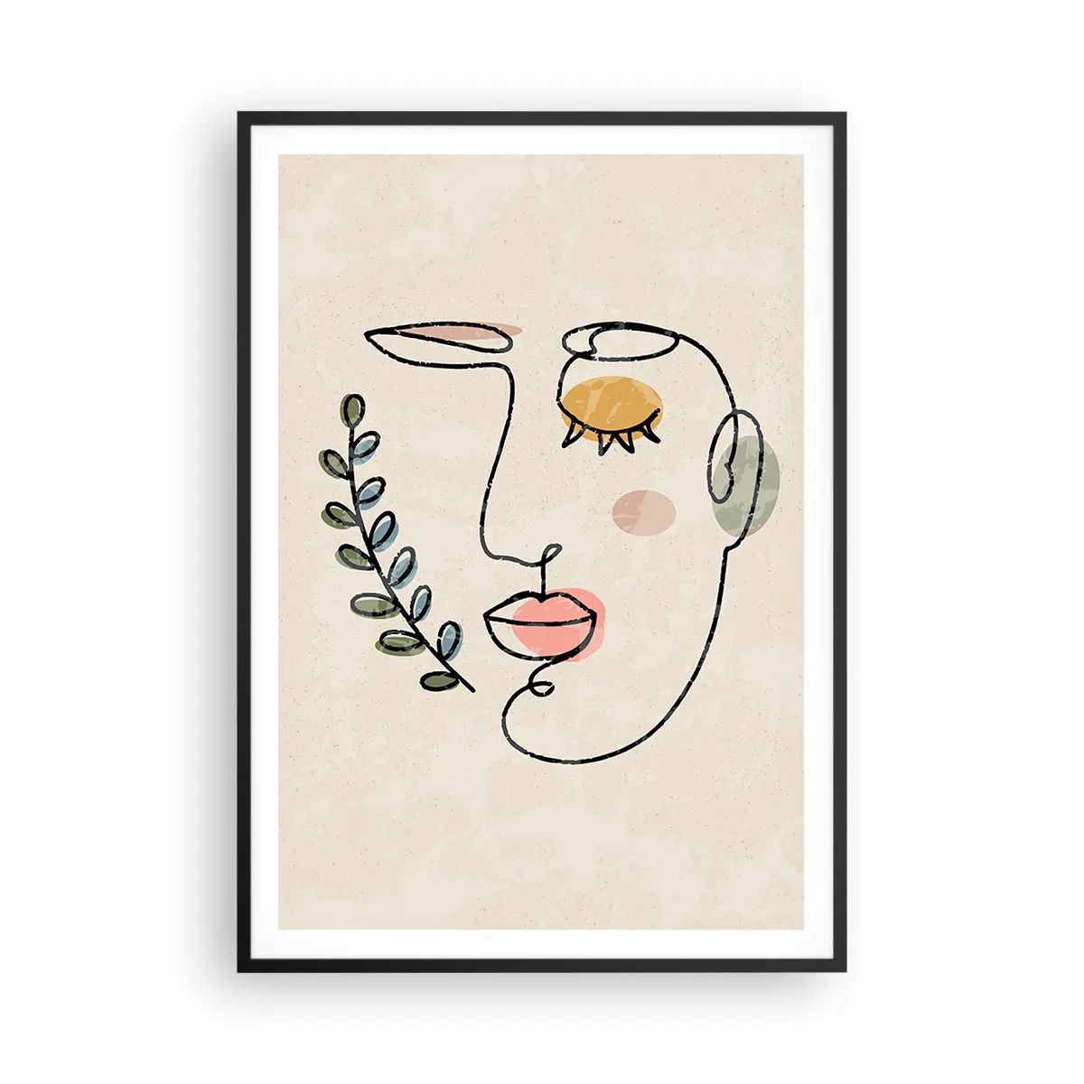 Affisch i svart ram - Återfunnet lugn  - 70x100 cm