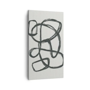 Canvastavla - Bild på duk - Loopad abstraktion - 45x80 cm