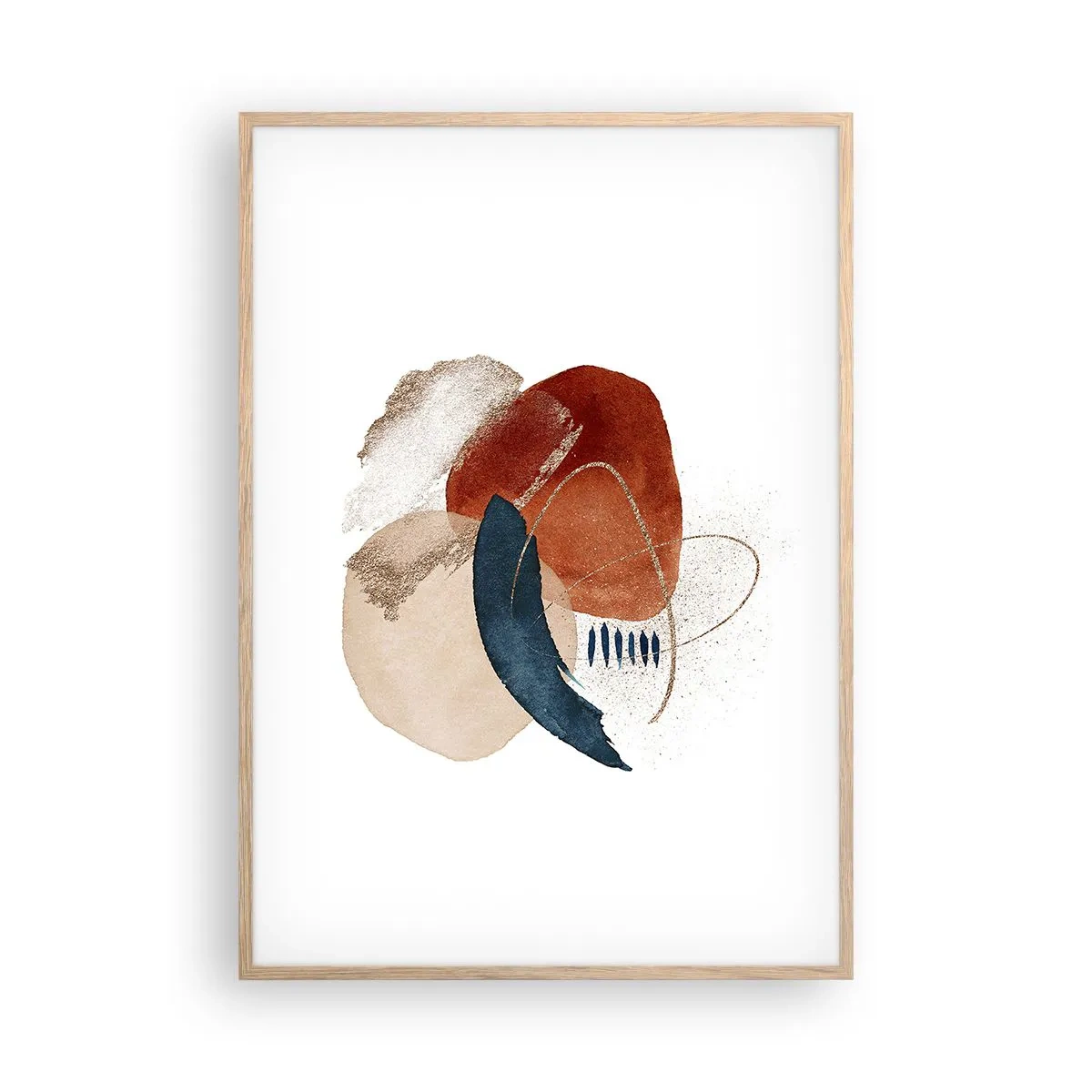 Affisch i ram av ljusek - Oval komposition - 70x100 cm