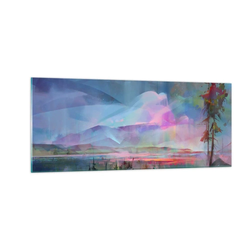Glastavla - Bild på glas - Under en vänlig himmel - 100x40 cm