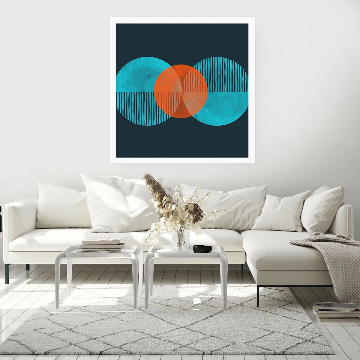 Affisch - Symmetrisk komposition - 40x40 cm