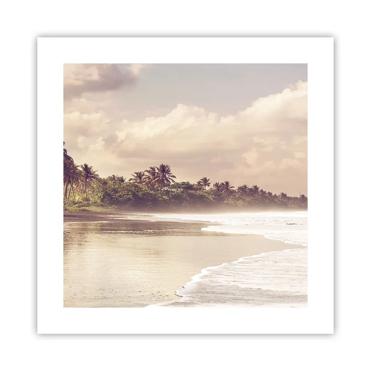 Affisch - Vågornas smekning - 40x40 cm