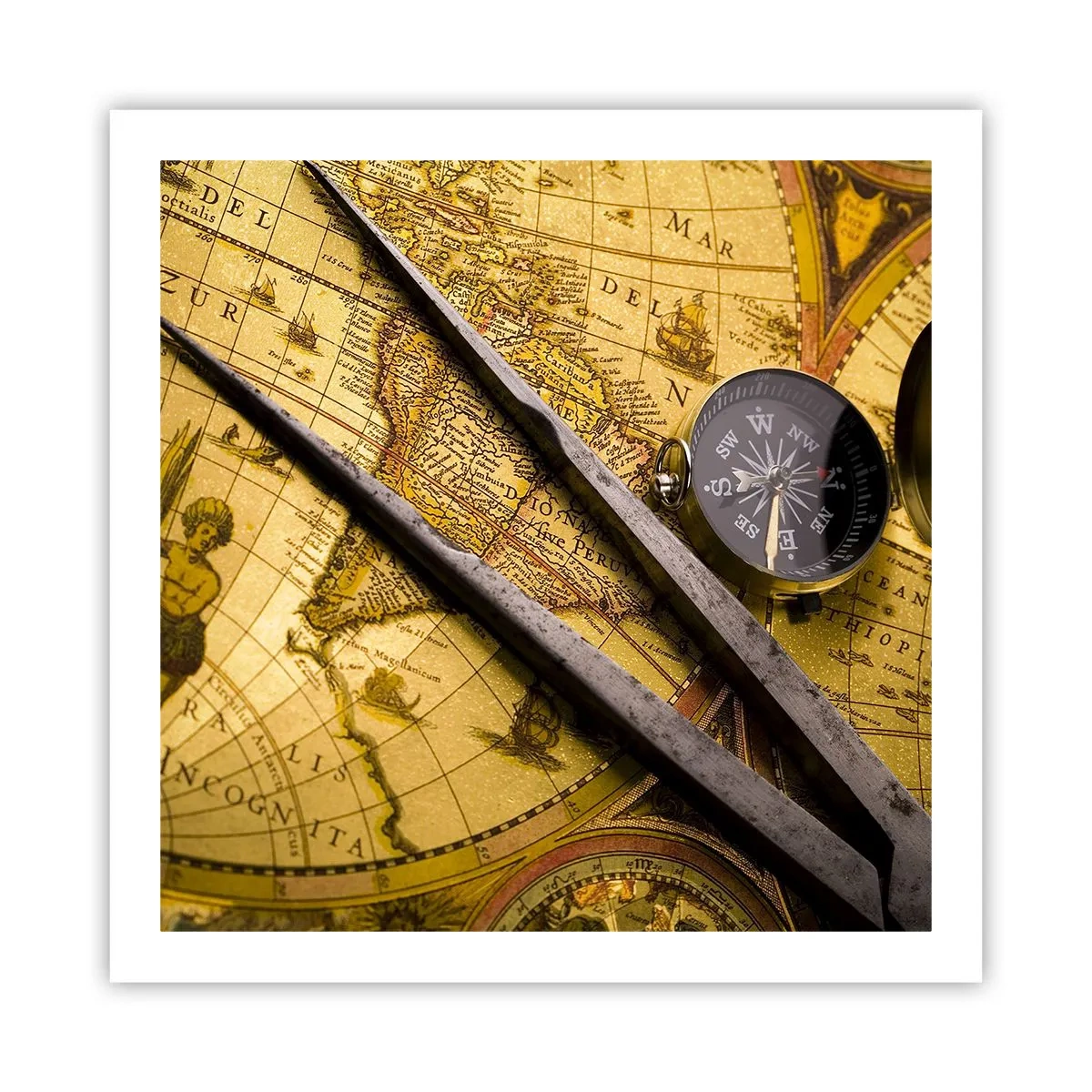 Affisch - Var är skatterna? - 60x60 cm