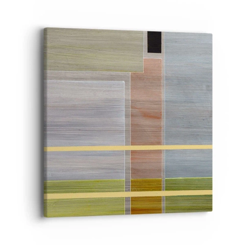 Canvastavla - Bild på duk - Rakt och lugnt - 40x40 cm