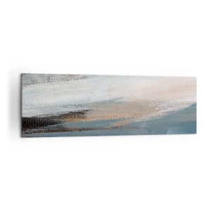 Canvastavla - Bild på duk - Abstraktion: nordligt landskap - 160x50 cm
