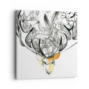 Canvastavla - Bild på duk - Ymnighetshorn - 40x40 cm