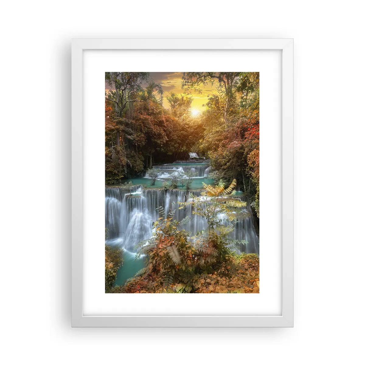 Affisch i vit ram - Skogens skatt - 30x40 cm