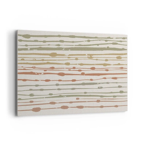 Canvastavla - Bild på duk - Musikalisk färgnotation - 100x70 cm