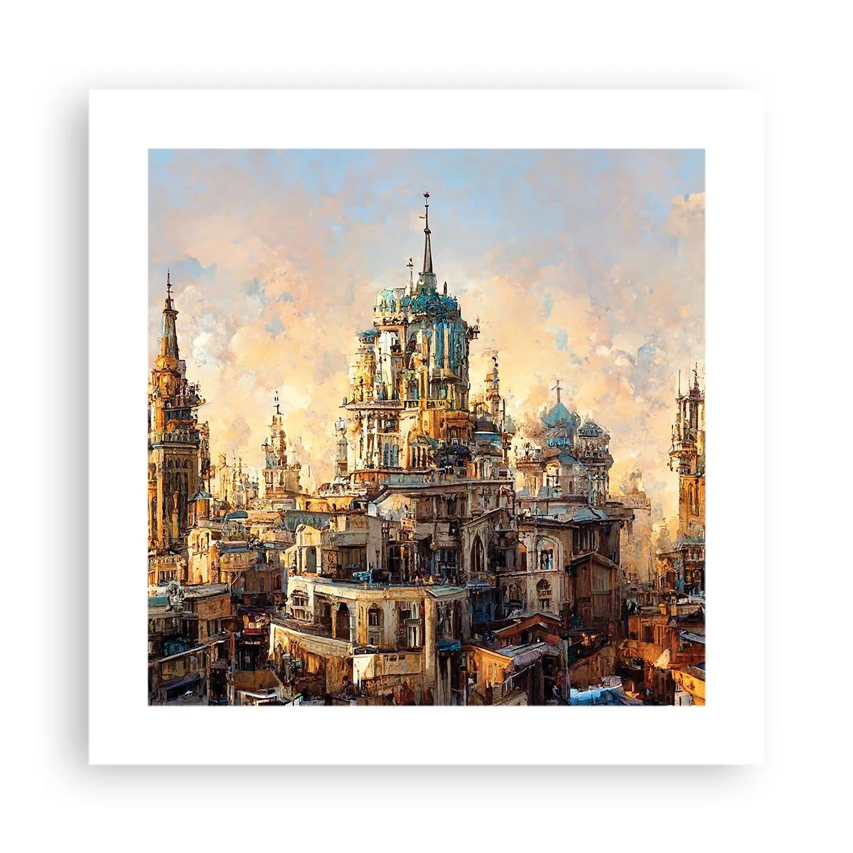 Affisch - Städernas stad - 40x40 cm