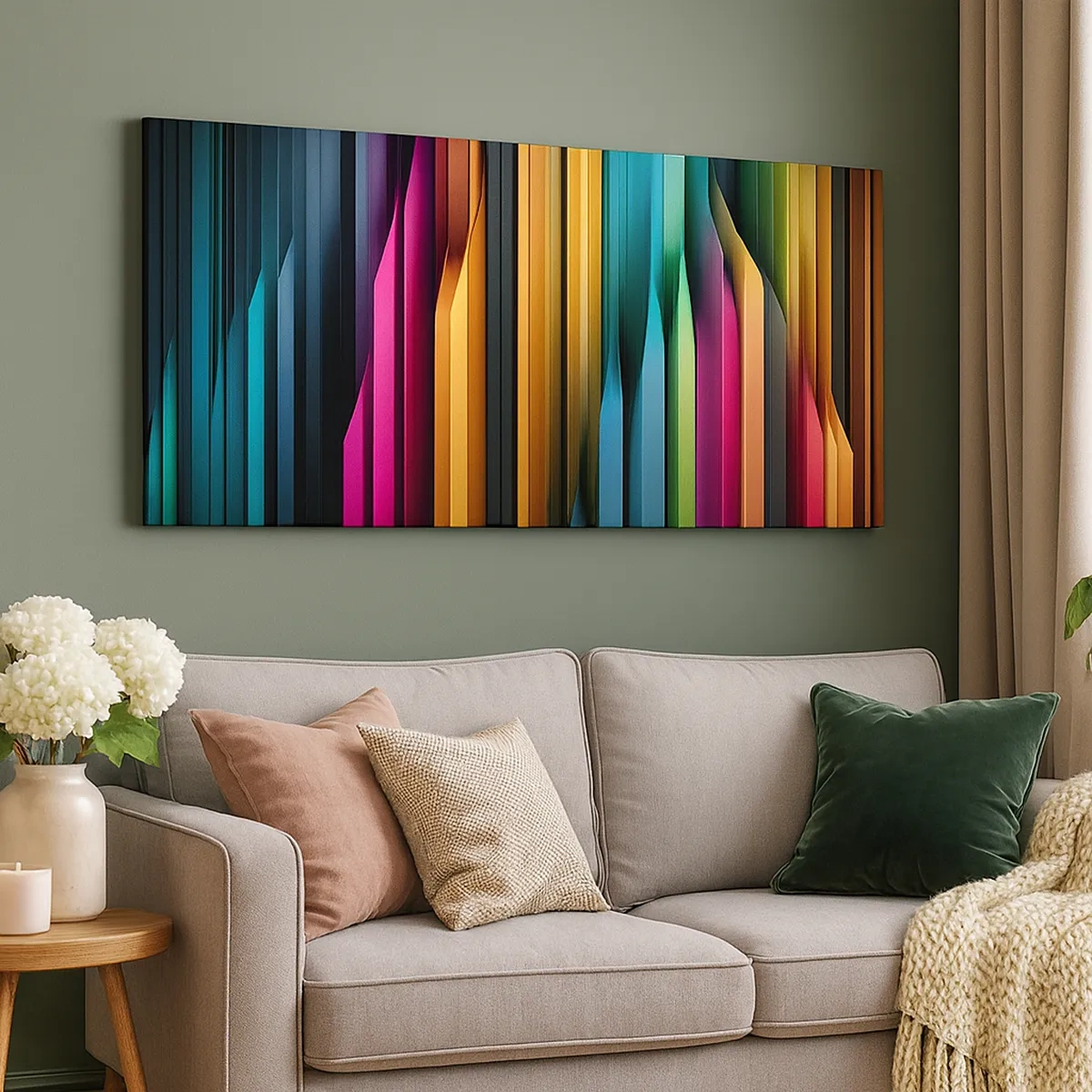 Canvastavla - Bild på duk - Lysande orgel - 30x30 cm