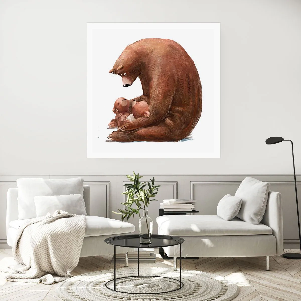 Affisch - Söta drömmar, barn - 60x60 cm