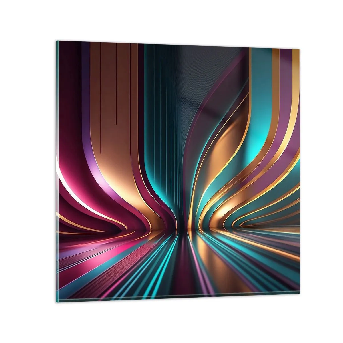 Glastavla - Bild på glas - Ljusets arkitektur - 30x30 cm