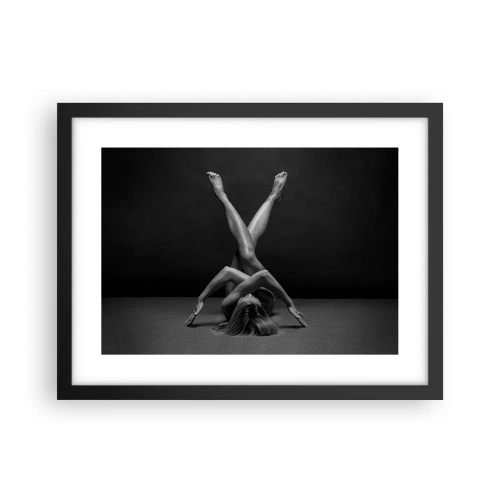 Affisch i svart ram - Nakenhetens geometri - 40x30 cm