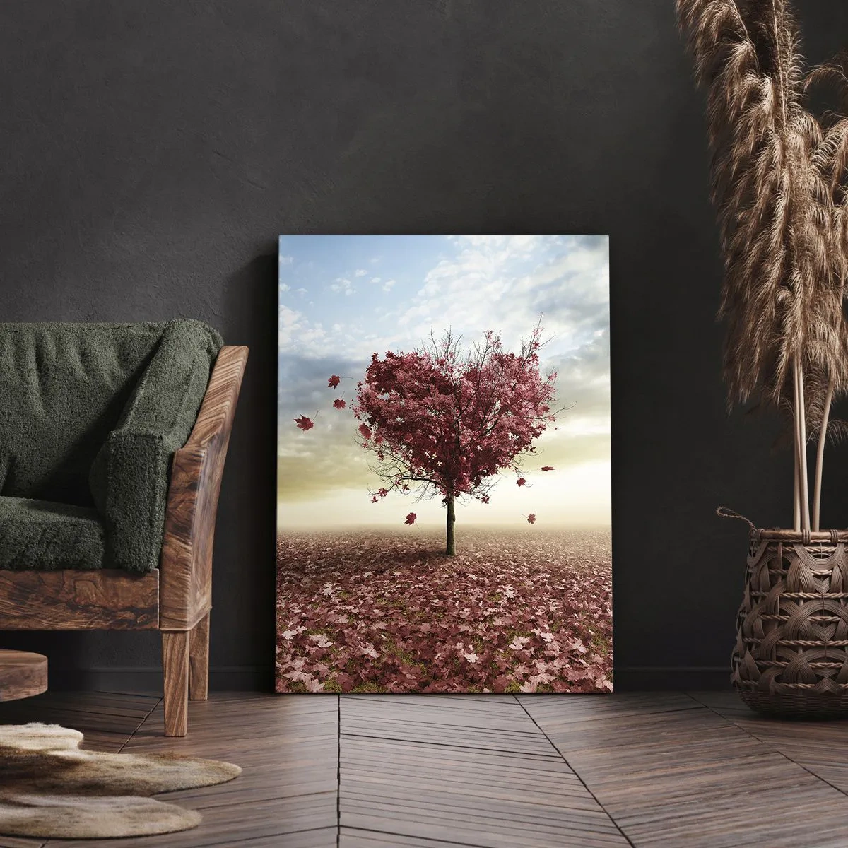 Canvastavla - Bild på duk - Älska hösten, du också - 50x70 cm