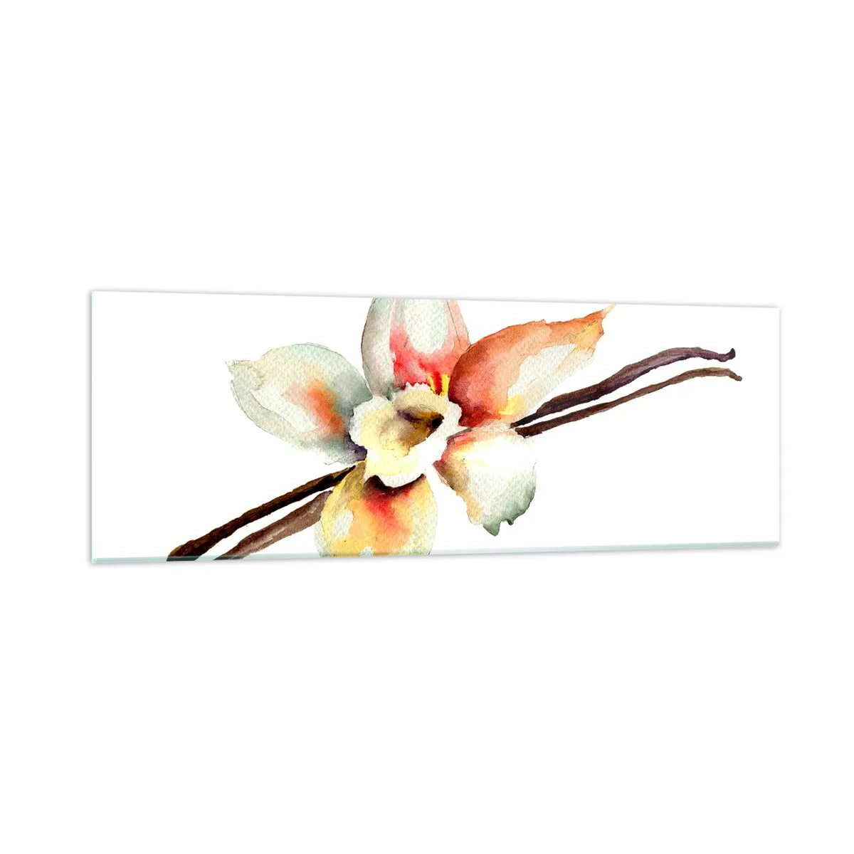 Glastavla - Bild på glas - Söt målning - 90x30 cm