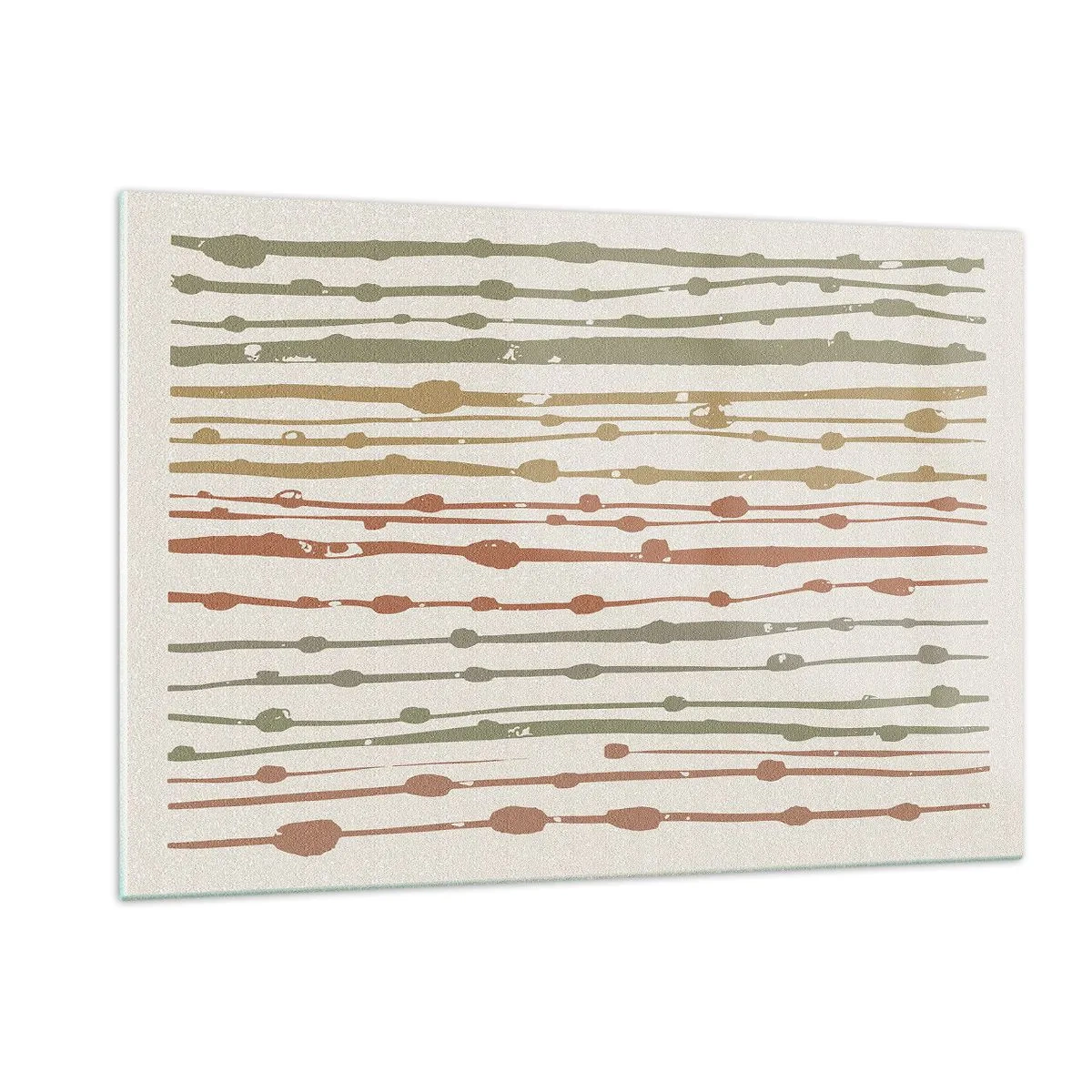 Glastavla - Bild på glas - Musikalisk färgnotation - 120x80 cm