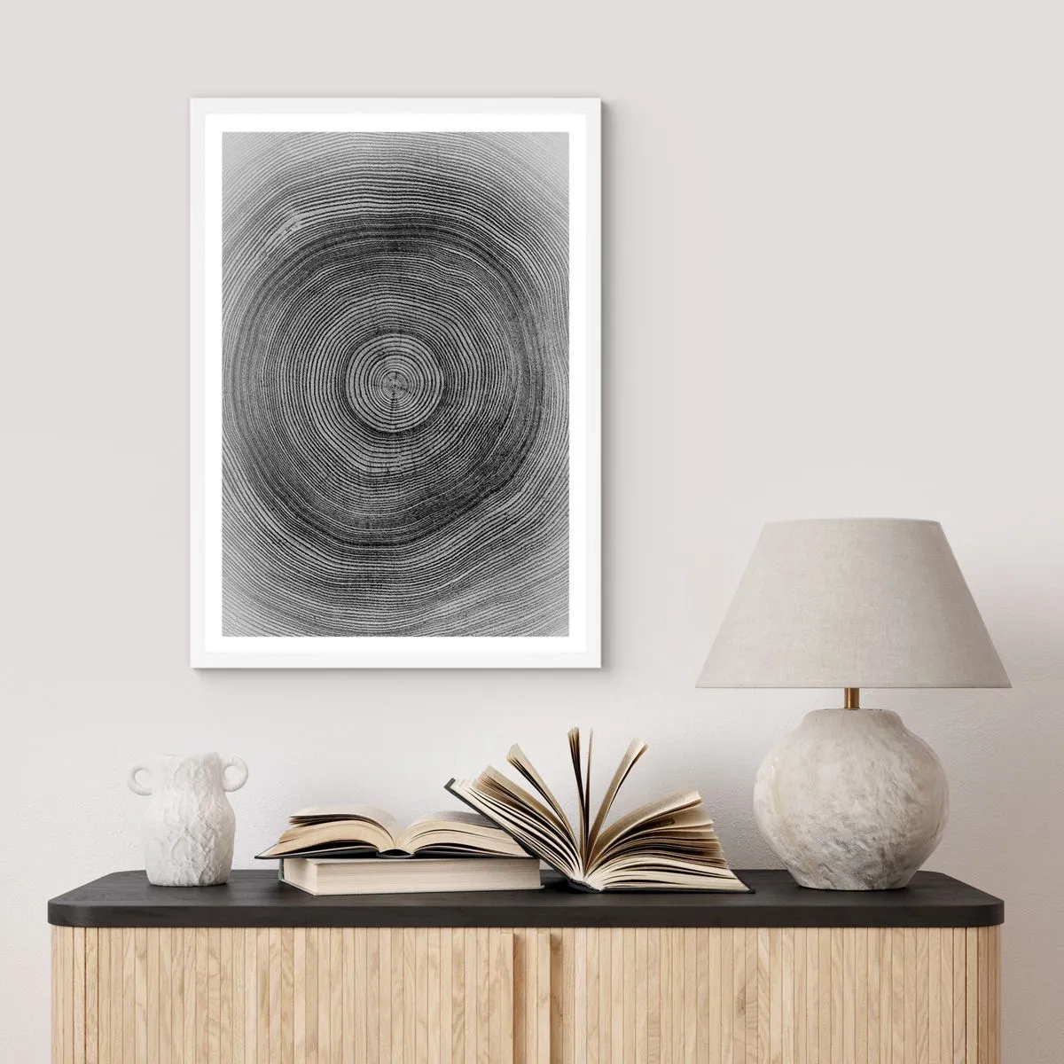 Affisch i vit ram - Ett tecken i tiden - 40x50 cm