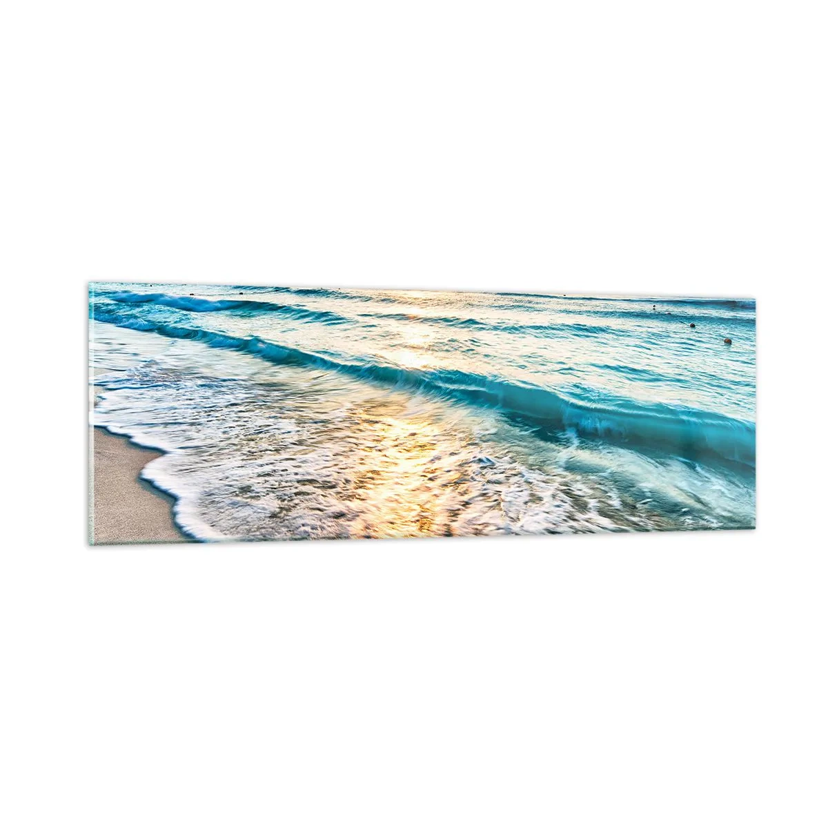 Glastavla - Bild på glas - Vy värd besväret - 90x30 cm